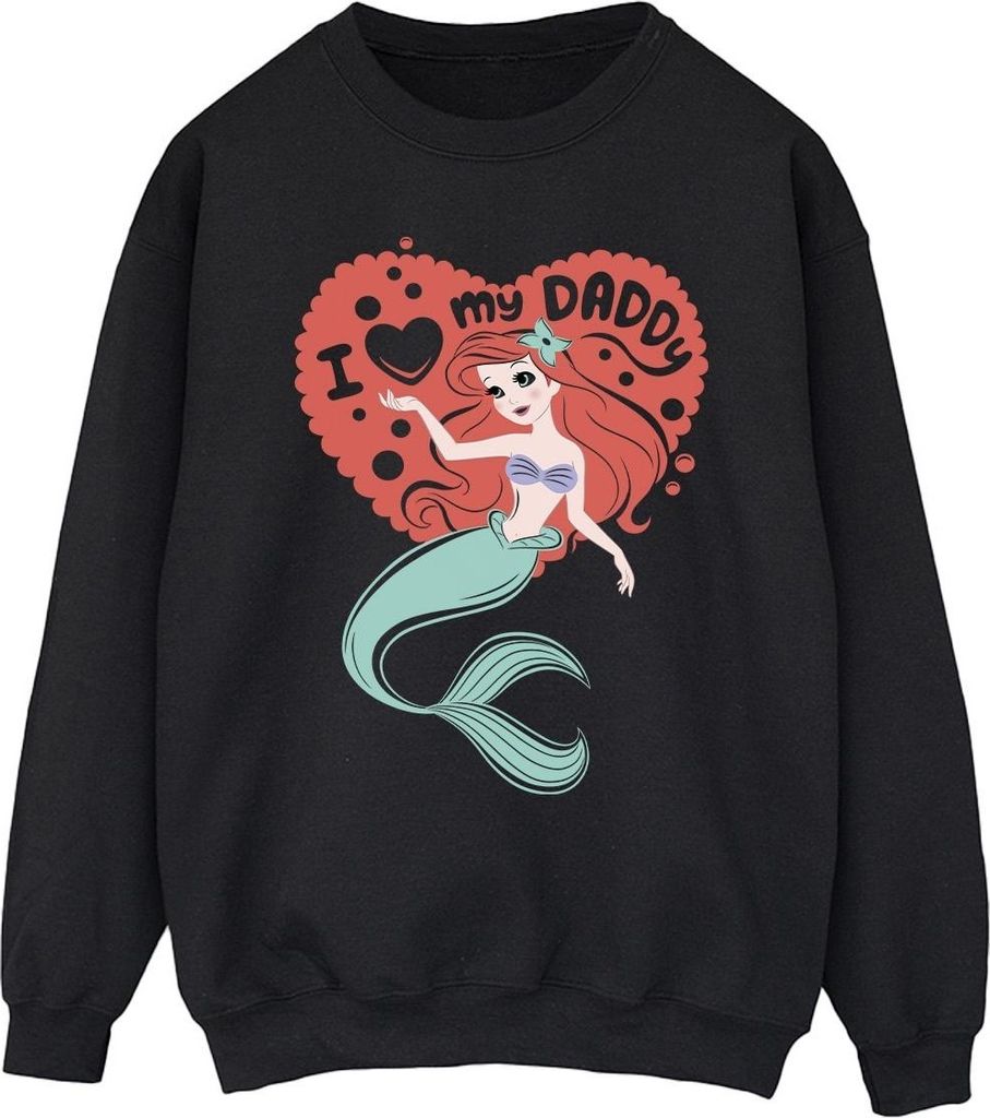 Disney - "The Little Mermaid Daddy" Sweatshirt für Herren BI31851 (L) (Schwarz)