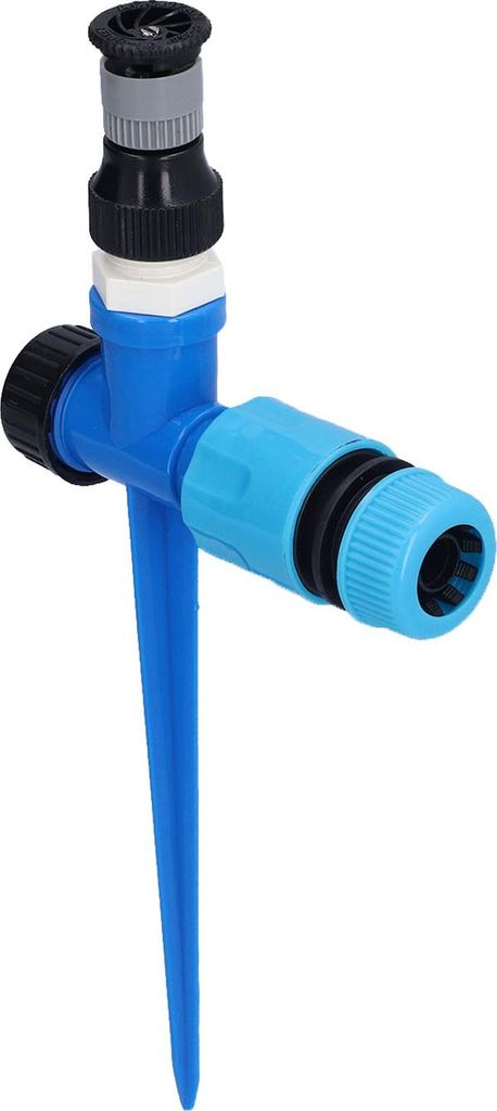 Rasensprenger 1/2 in 360 Drehbare einstellbare Bewässerungsspritze mit Erdspieß für Obstbäume Sträucher Gewächshäuser