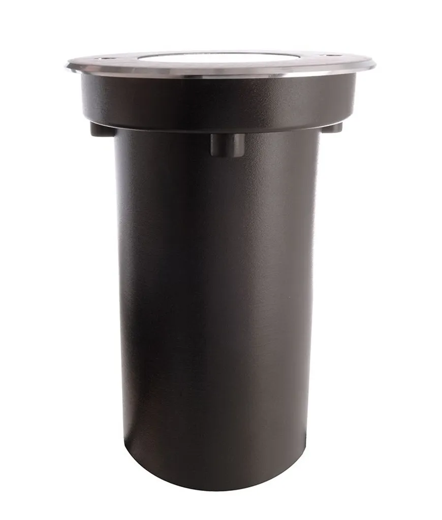 Spot de sol robuste en aluminium argenté avec LED blanc chaud WW - 5