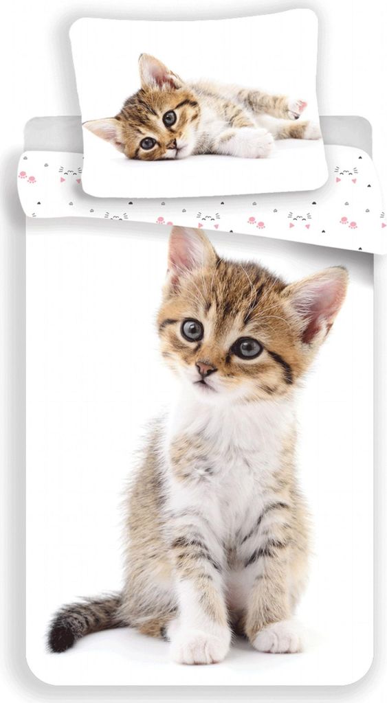 Kitten Design Kuschelige Bettwäsche Baumwolle, 140x200 cm & Produktbild 