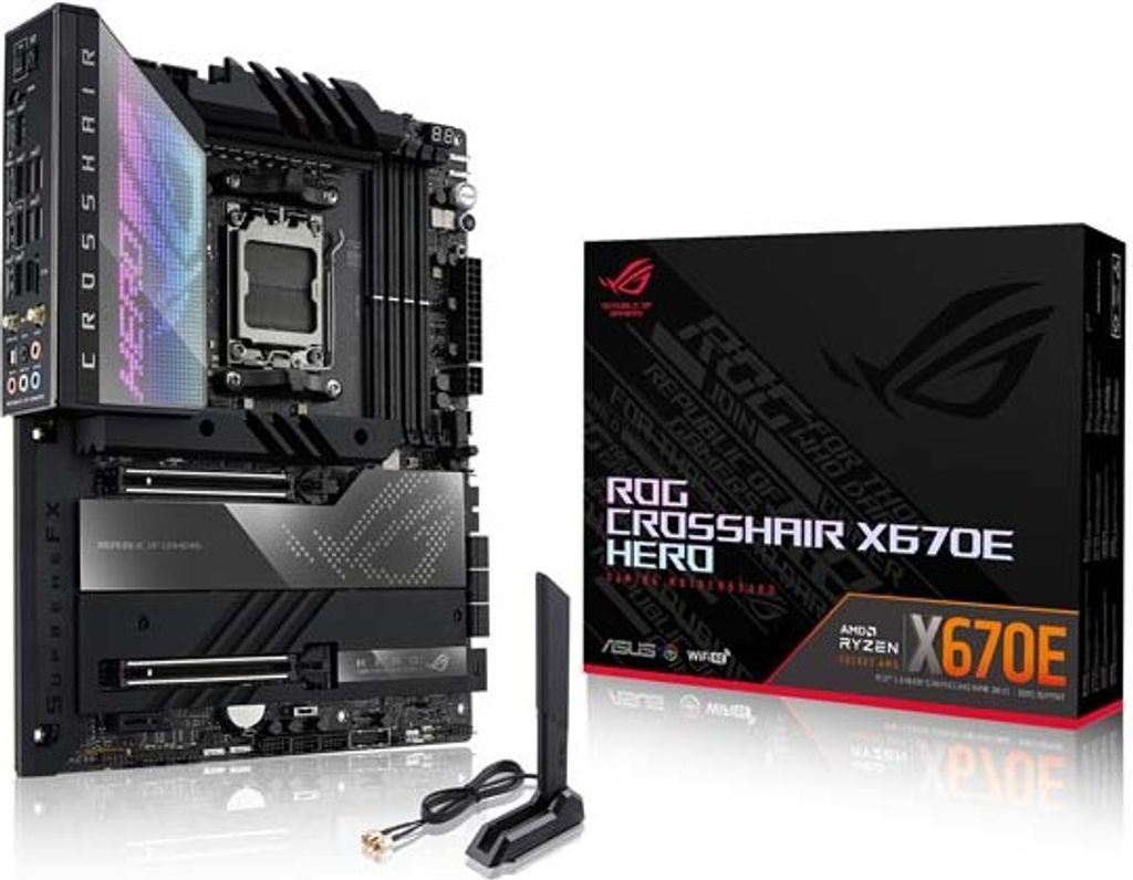 ASUS ROG CROSSHAIR X670E HERO - Carte mère - ATX - Socket Image du produit 