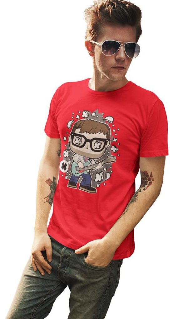 D&B Uni Polo PC00120 Weezer Rot-Größe 5XL