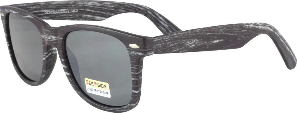 Freak Scene Sonnenbrille - M - Holz-Stil grau Produktbild 
