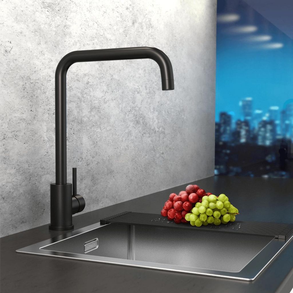 LOMAZOO Küchenarmaturen & Wasserhähne Thyone Edelstahl Schwarz