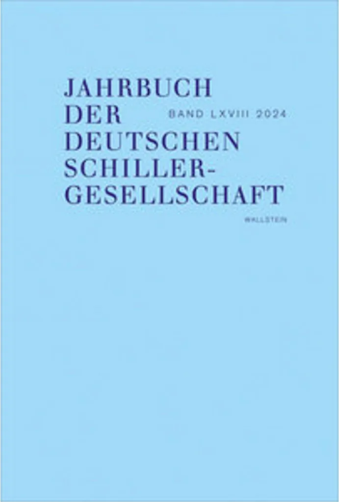 Livre Annuaire de la Société allemande de Schiller 2024 broché luxe