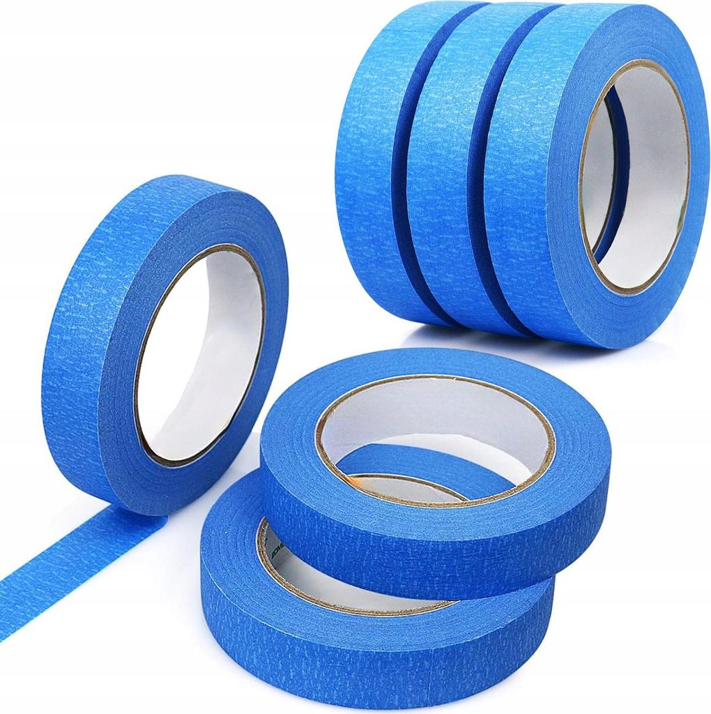 Rosfix – Malerband Blau 40 mm x 50 m | Krepppapier, Modifizierter Acrylkleber, Lösungsmittelfrei | Für präzise Linien und einfache