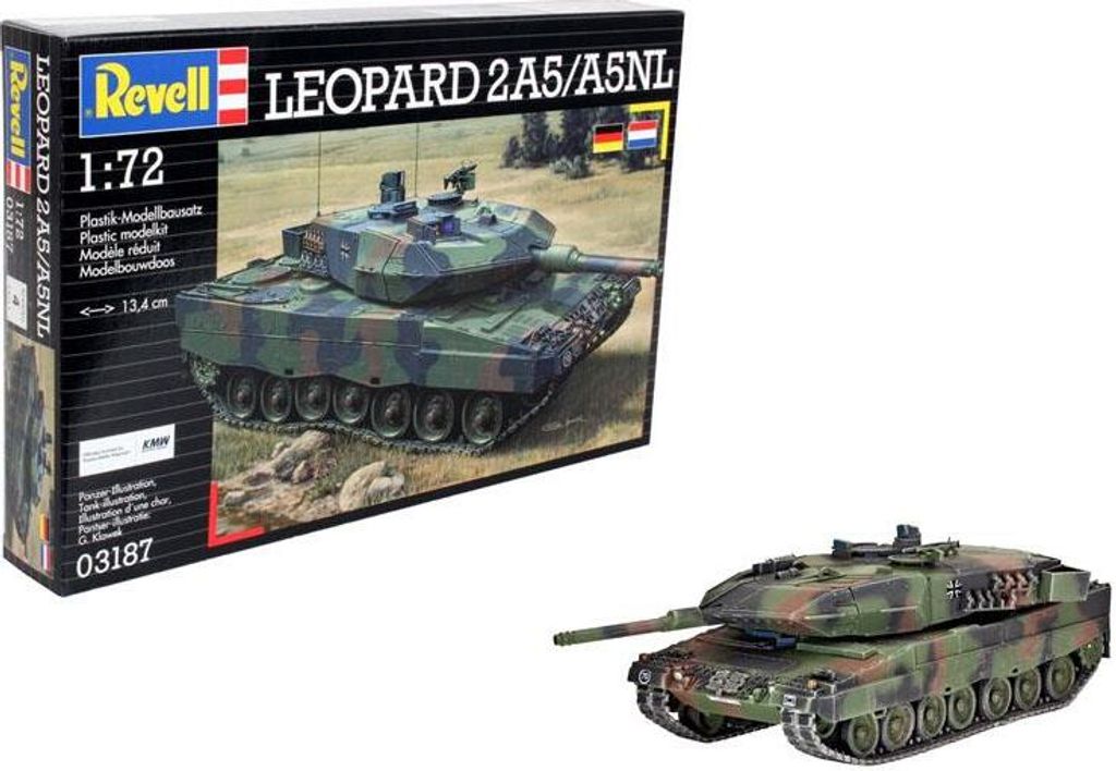 Revell 03187 Leopard 2A5/A5NL Modell Panzer Bausatz 1:72 in Produktbild 