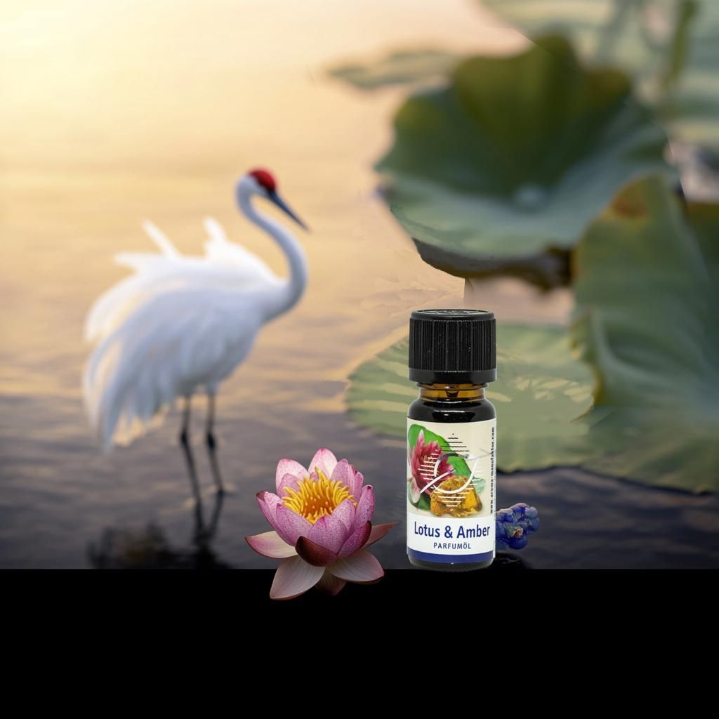 Lotus Amber Parfum Öl – 100 % reines Duftöl für Produktbild 