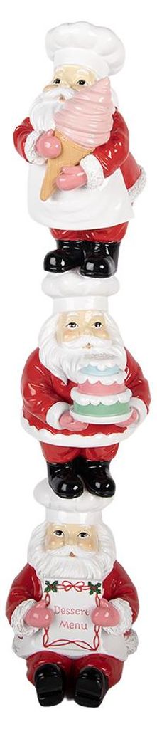 Clayre & Eef kerstdecoratie: kerstmanbeeldje, 12x14x52 cm, Productafbeelding 