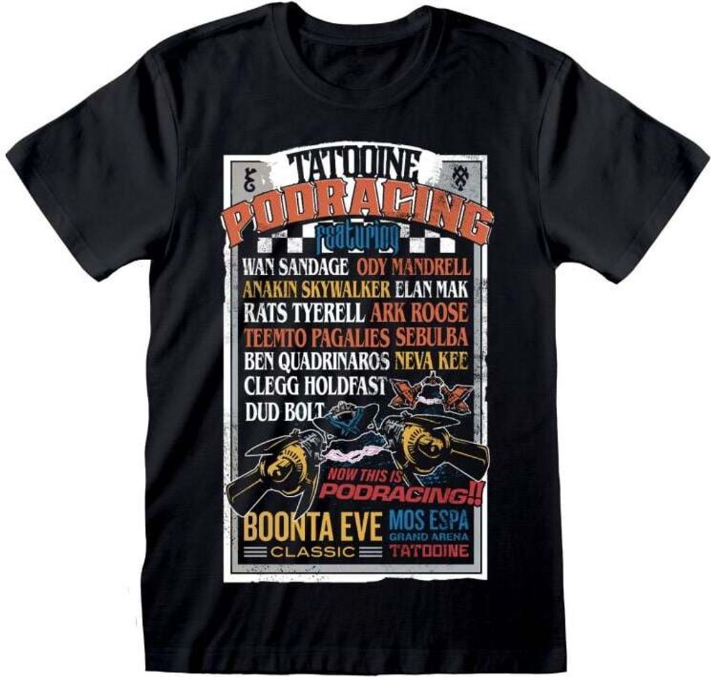 Star Wars - Podracing - Black T-Shirt - Größe S