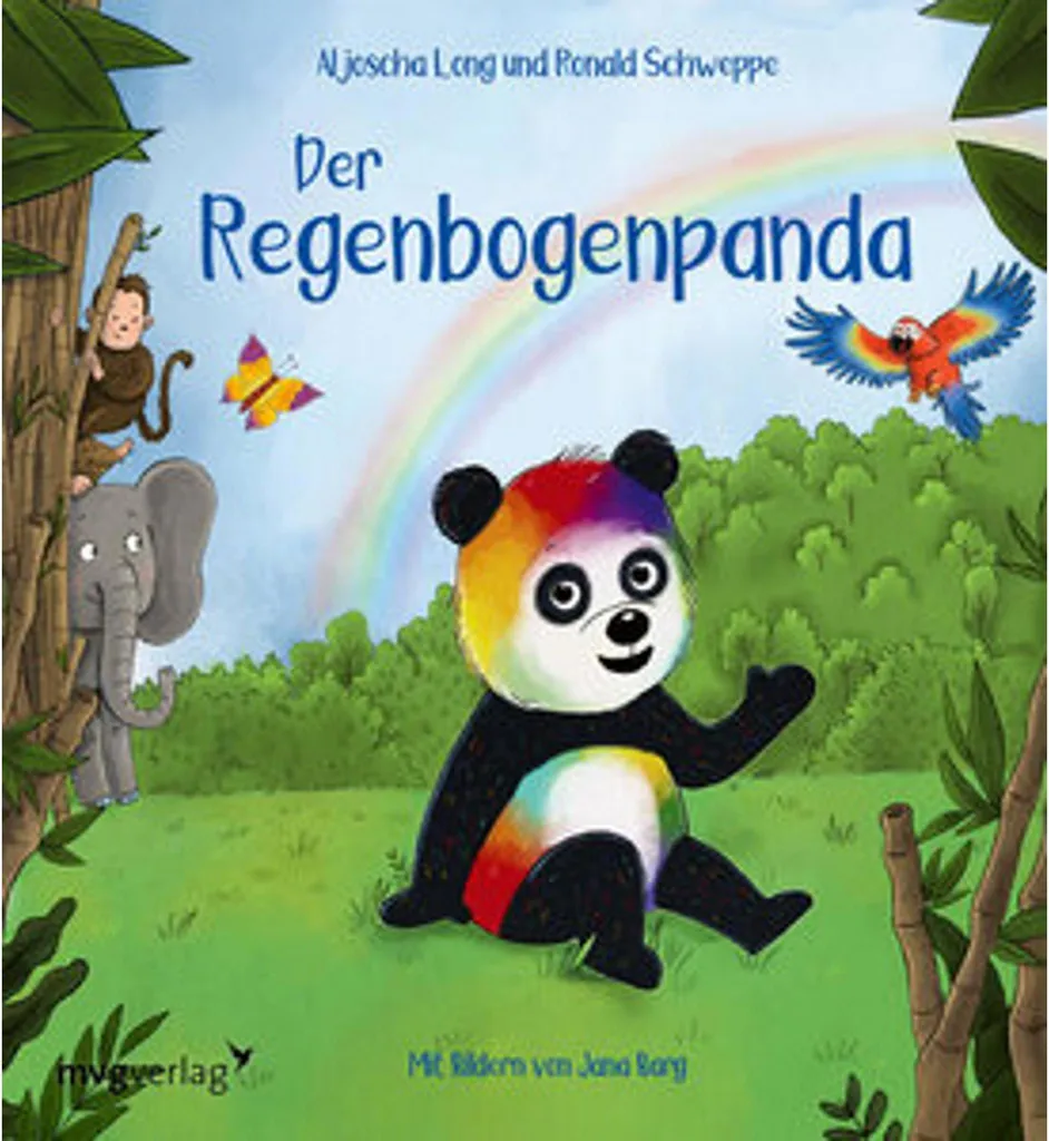 Peluche Panda Arc-en-Ciel - Doudou Coloré Le Panda Arc-en-Ciel 30cm