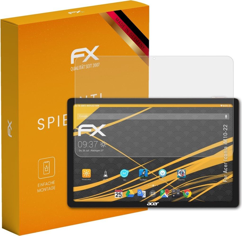 atFoliX FX-Antireflex 2x Schutzfolie kompatibel mit Acer Iconia iM10-22 Displayfolie
