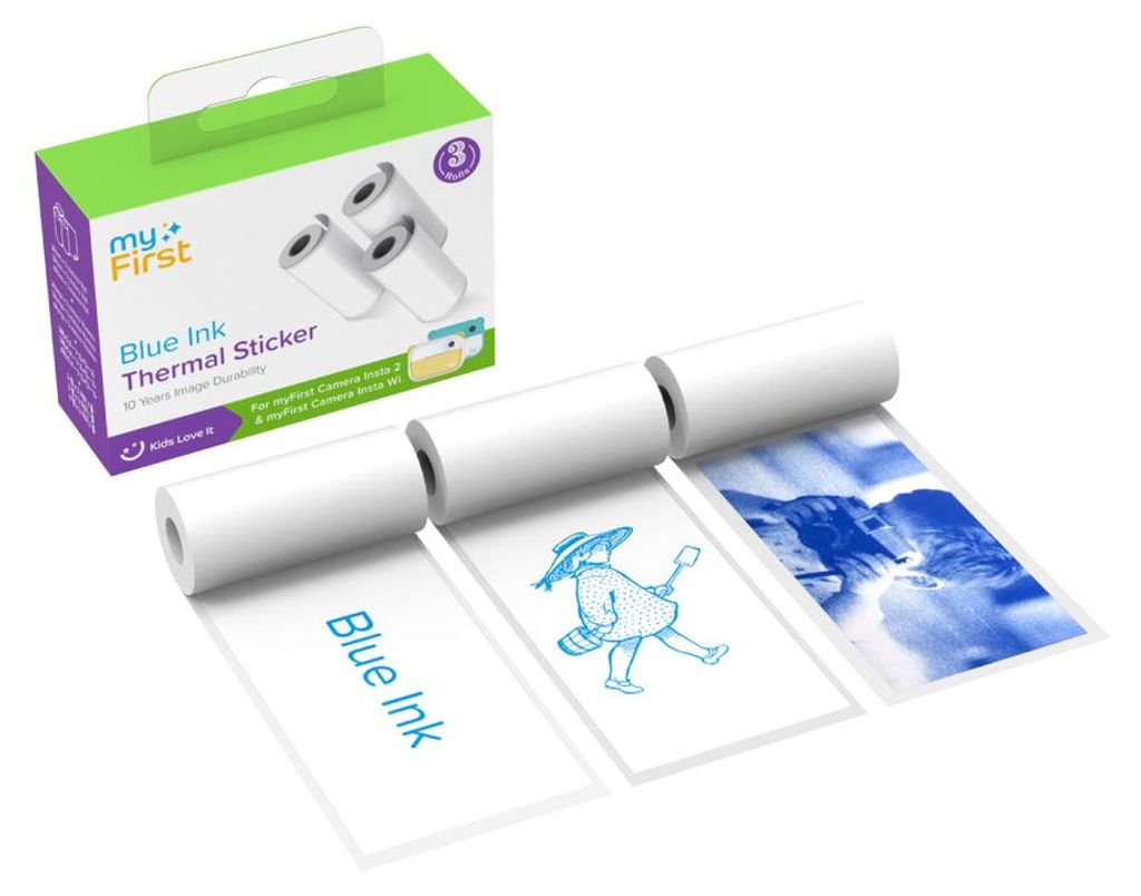 Myfirst Thermoaufkleber weiß, blaue Tinte