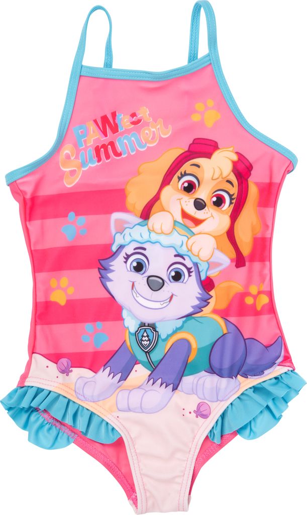 Paw Patrol Badeanzug mit Rüschen für Mädchen - Skye & Produktbild 