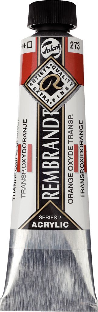 Rembrandt Acrylfarbe Tube 40 ml Transparentoxidorange 273