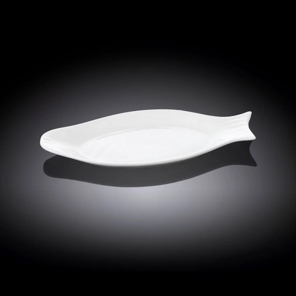 Wilmax Fischplatte 31.5 cm aus Porzellan Weiß WL-992008/A Produktbild 