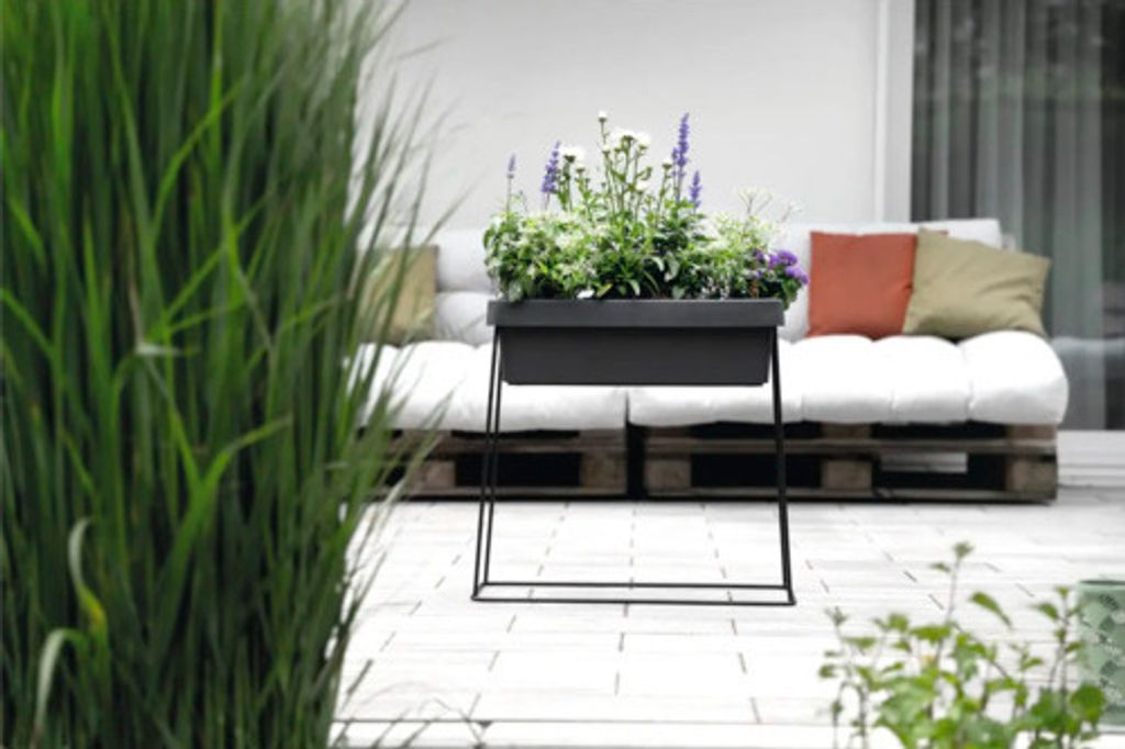 Geli Bewässerungsblumenkasten VIVA Anthrazit 60 x 21,2 cm - Produktbild 4