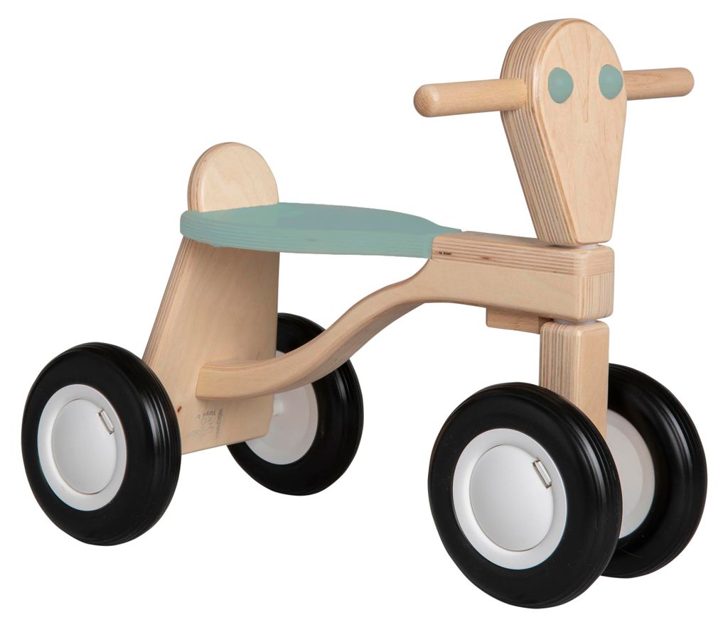 Van Dijk Toys Birkenholz Laufrad ab 1 Jahr - Vintage Blau/Grn (Kinderbetreuungsqualitt)