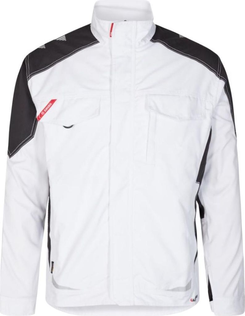 F. Engel Galaxy Arbeitsjacke, Weiss/Anthrazit Grau, Gr. 2XL