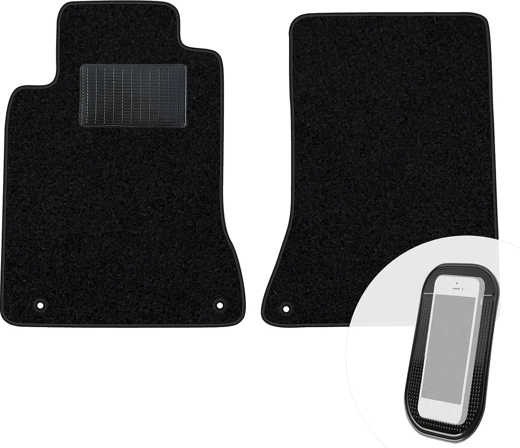 Tappetini Anteriori moto-MOLTICO per Infiniti Q30 - Nero Velours