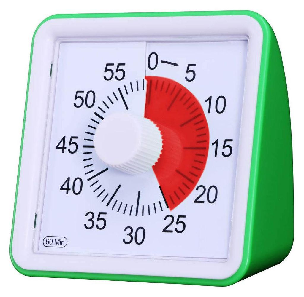 Lernuhr für Kinder – Zeitmanagement spielerisch lernen – Marke XYZ – 7,8 cm – grün – ideal als Küchentimer