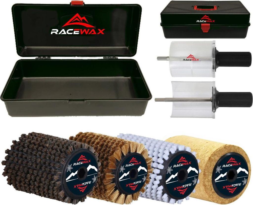 RaceWax Set Spazzola Roto 100 mm sughero nylon crine di Immagine del prodotto 