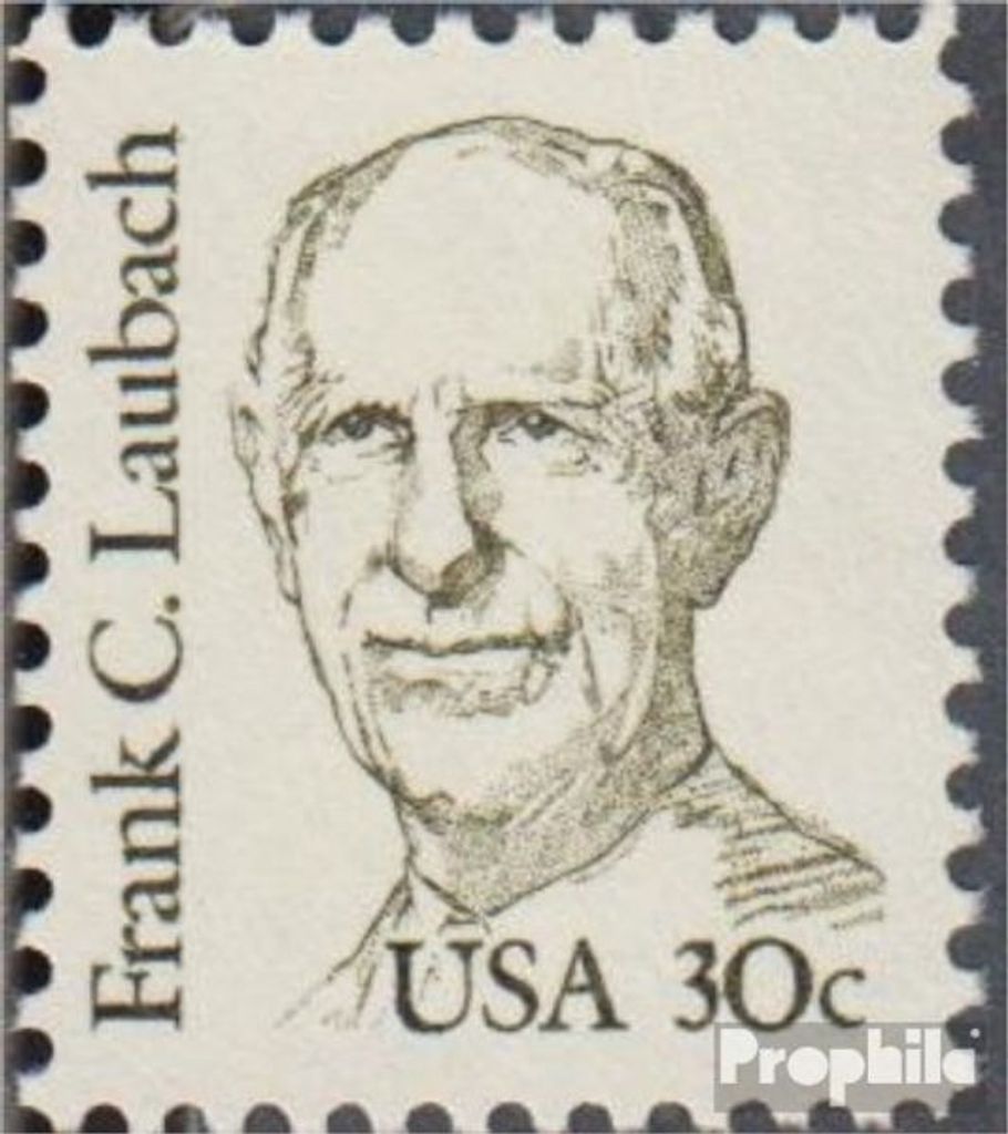 Briefmarken USA 1984 Mi 1707A (kompl.Ausg.) Linienzähnung postfrisch Amerikanische Persönlichkeiten - F.C.Laubach