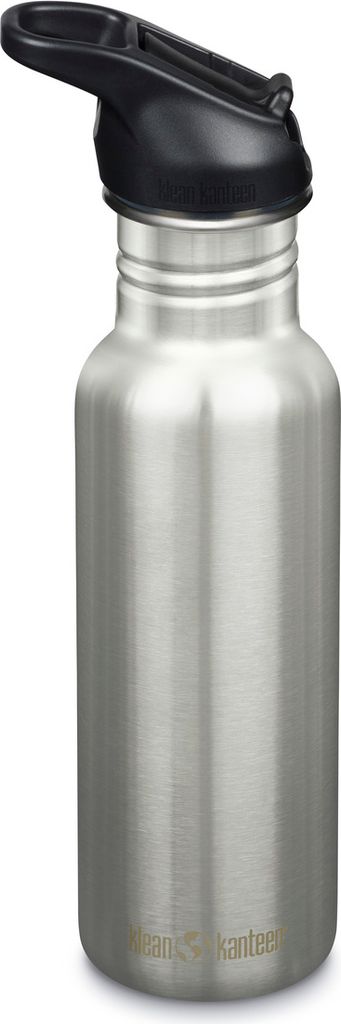 Klean Kanteen Edelstahl Trinkflasche Classic 532ml Flip Sport Cap BS