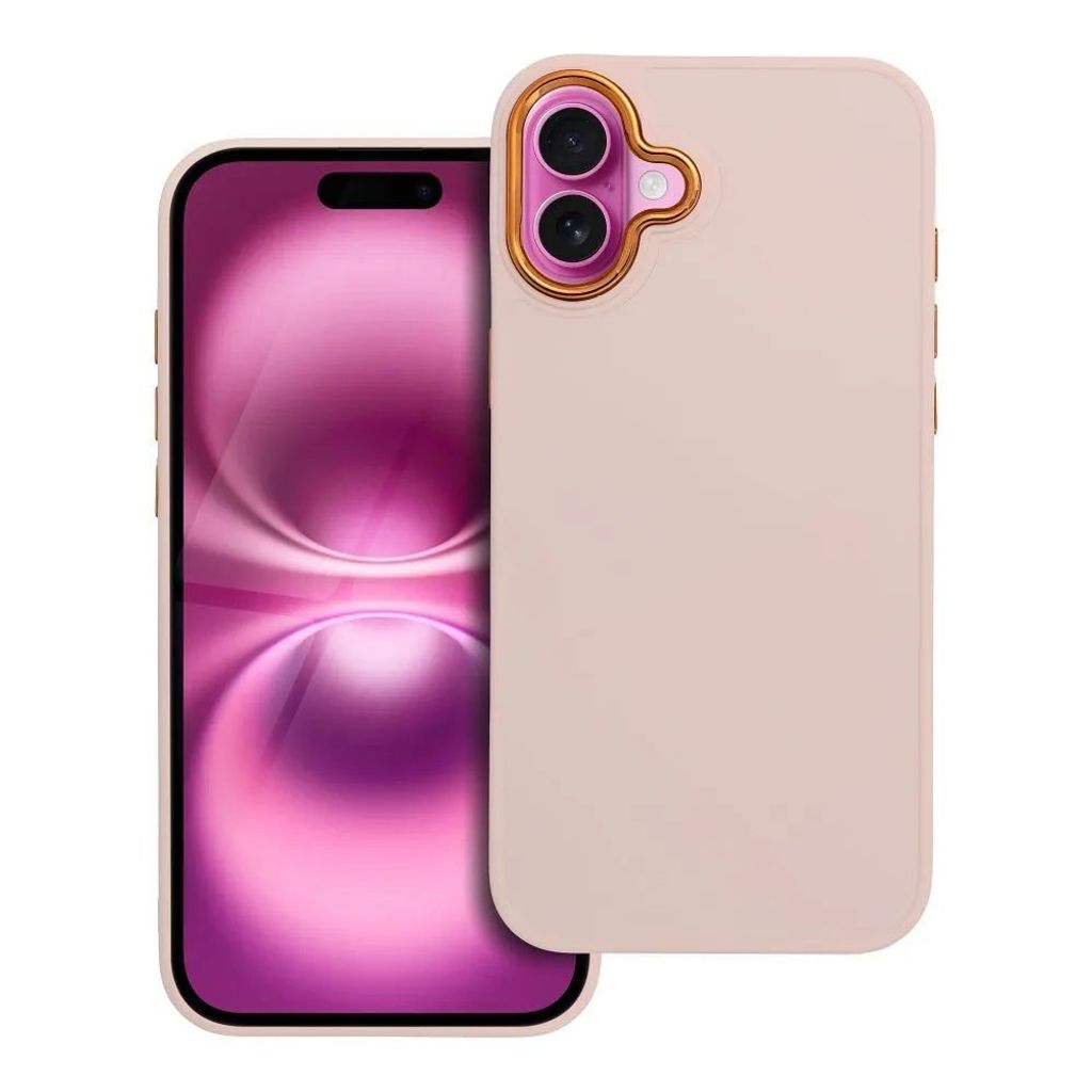 Case passend für iPhone 16 Frame powder pink