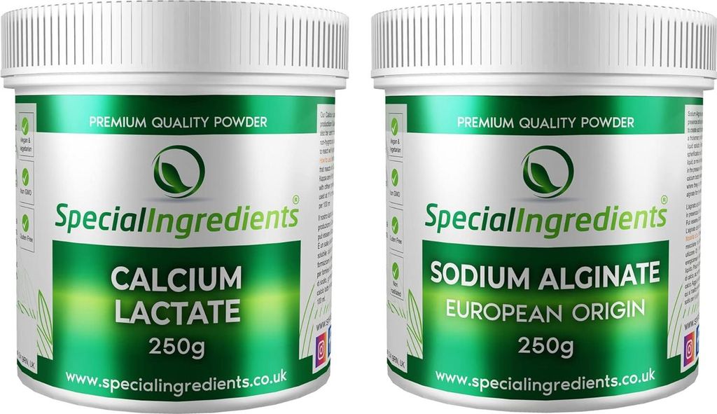 Special Ingredients Calciumlactat & Natriumalginat-Pulver 2 Produktbild 