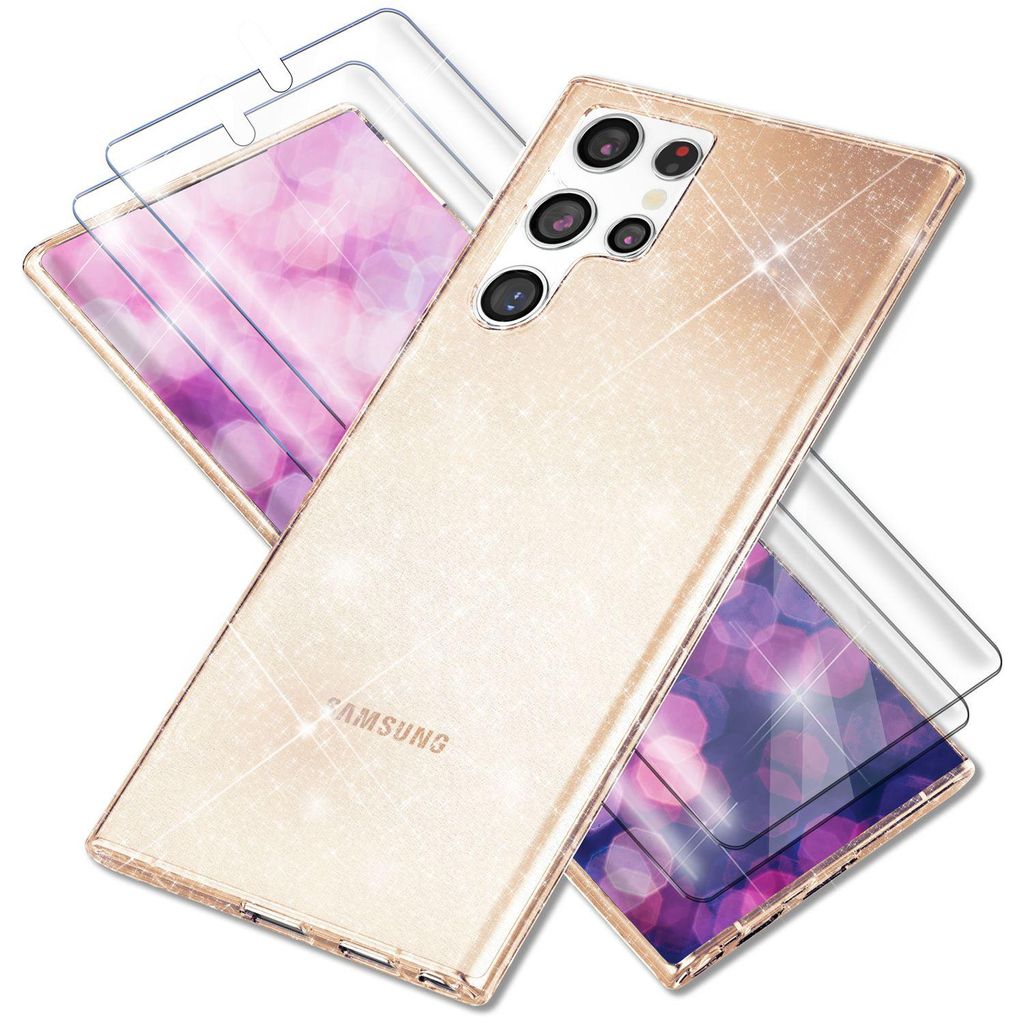 Glitzer Hülle für Samsung Galaxy S23 Ultra, 2x Produktbild 