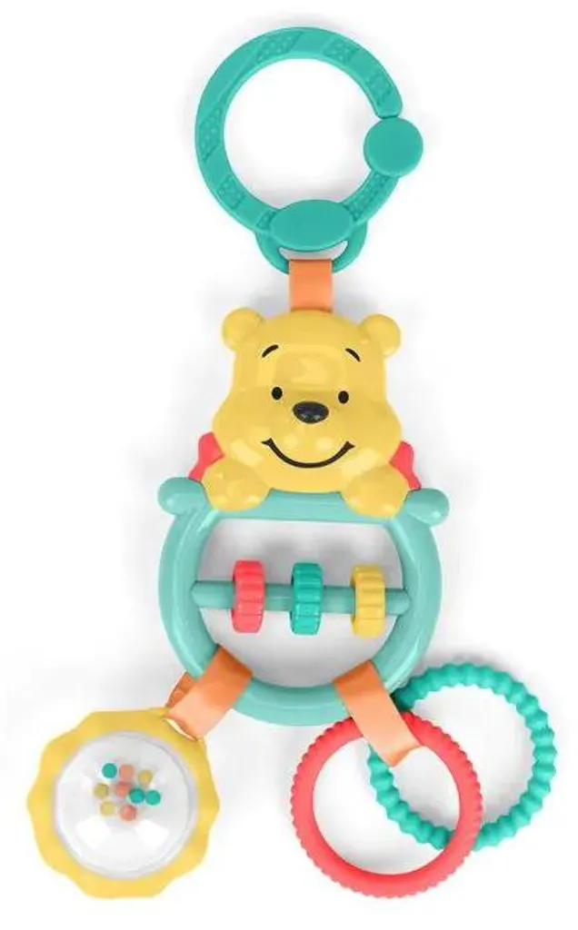 Divertir bébé en promenade avec le jouet Winnie l'Ourson Busy Bear