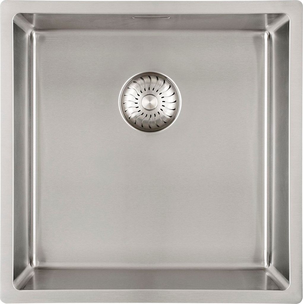 Solido 3D-Spüle CAPP50R10 Edelstahl Spülbecken - Integral-Siebkorbüberlaufventil - 540x440mm