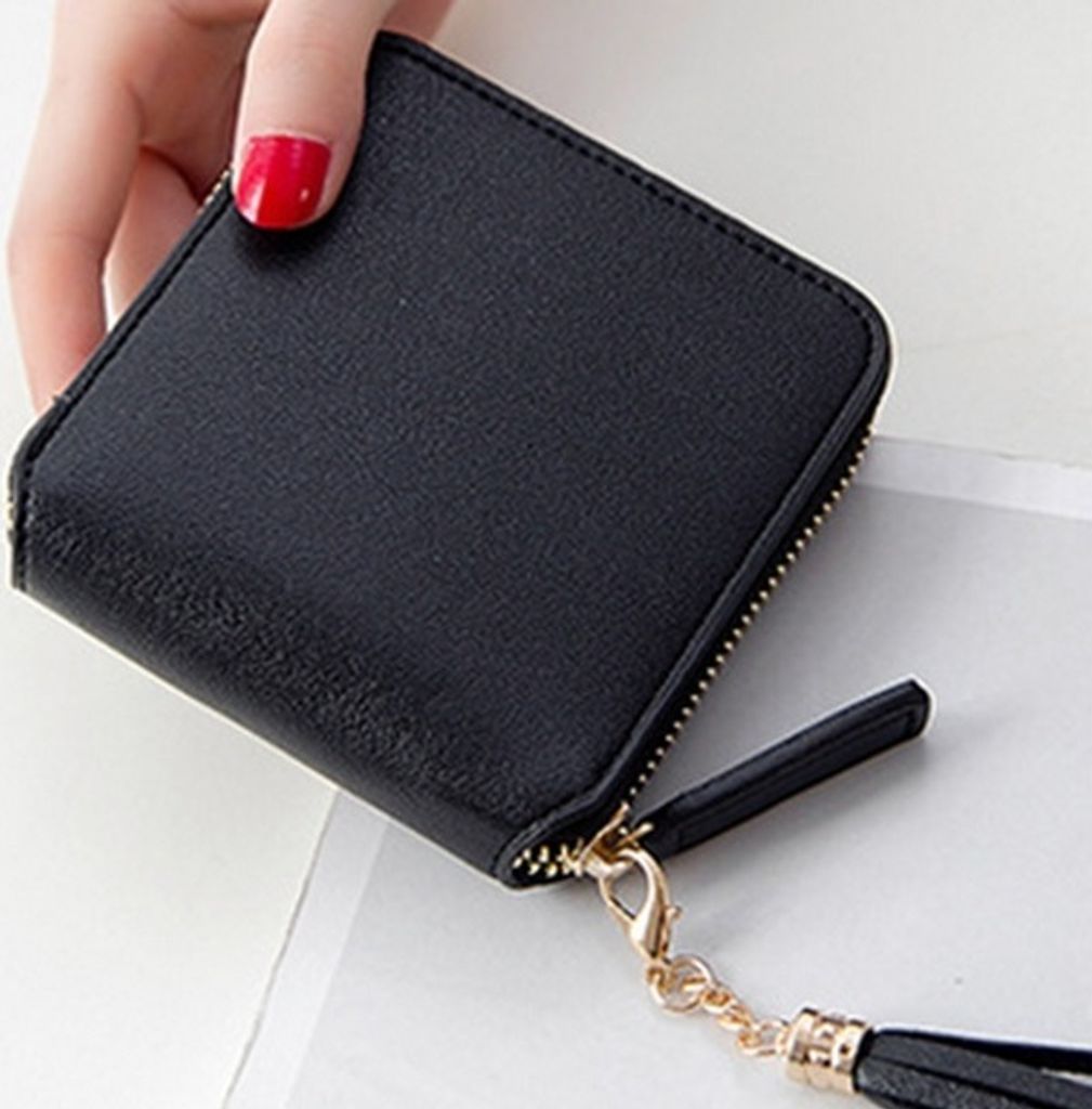 Vexa Geldbörse Schwarz - Praktische Damenbörse mit Stil KP14998