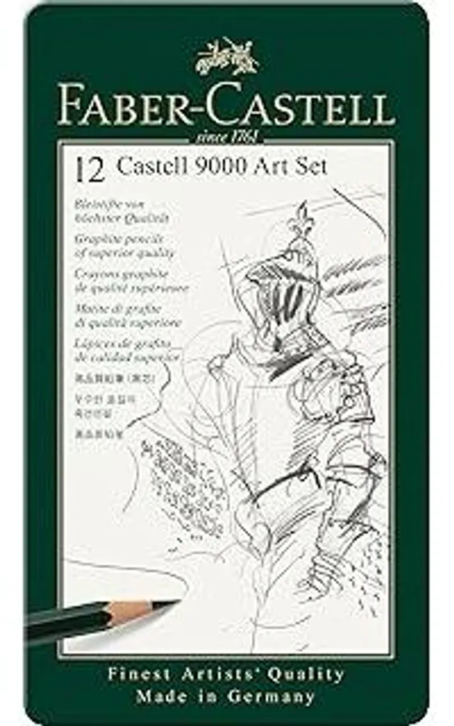 Matite Faber-Castell 9000 Set 12 Pezzi 8B-2H - Offerta Artistica Professionale