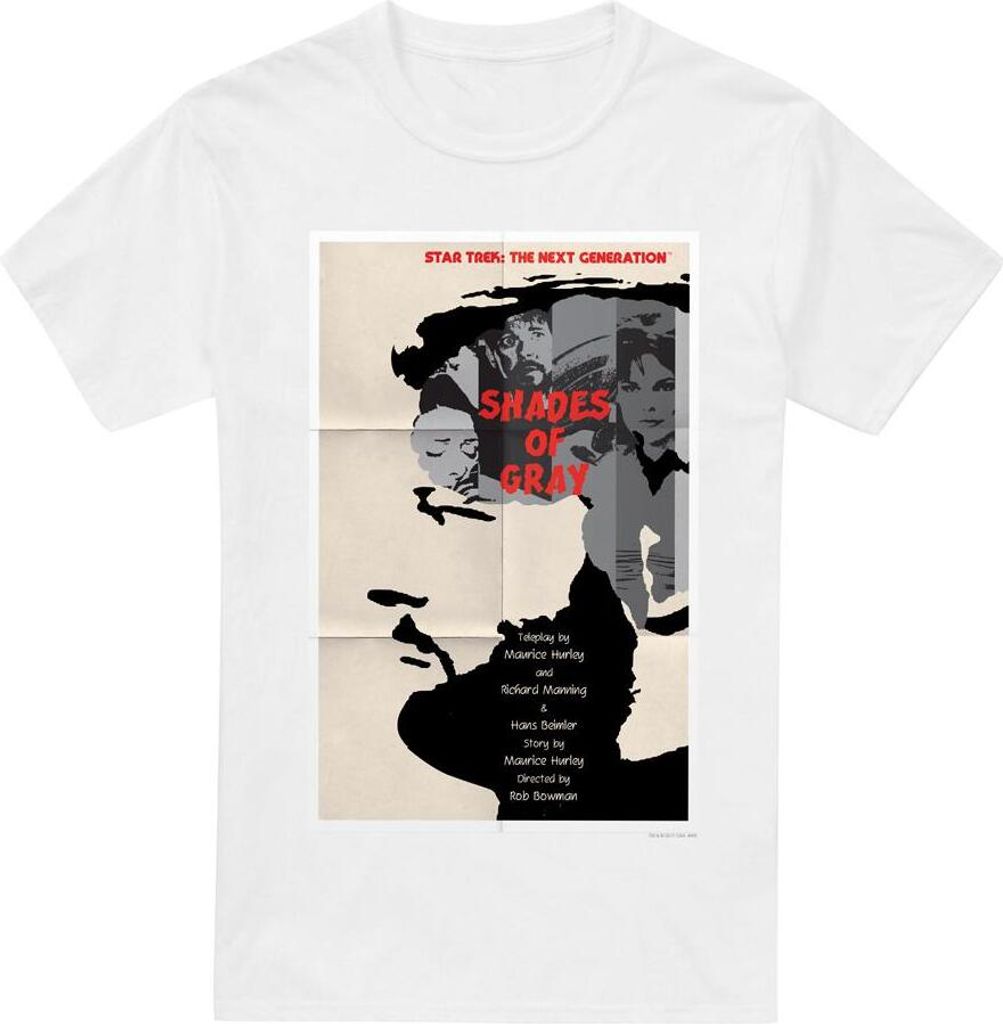 Star Trek - "The Next Generation Season 2 Episode 22" T-Shirt für Herren TV14046 (XXL) (Weiß)