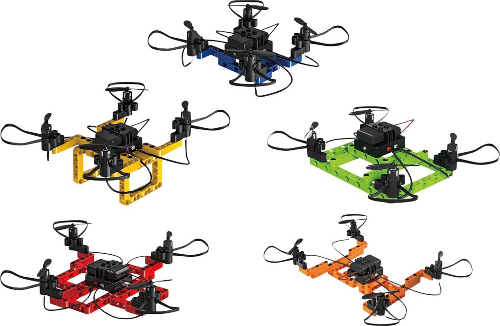 DF Models SkyWatcher 5in1 DIY Block Drohne mit LED Produktbild 2