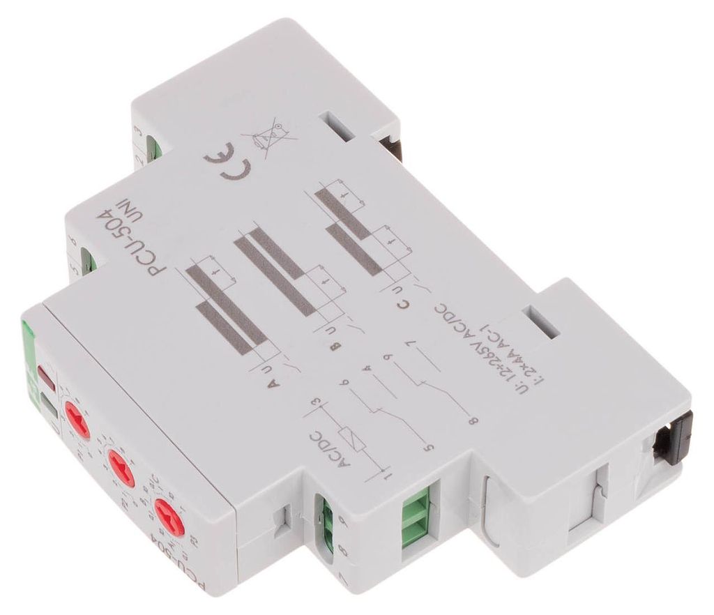 F&F | Timer PCU-504UNI - 2x4A - 12-264V AC/DC - LED Zdjęcie produktu 