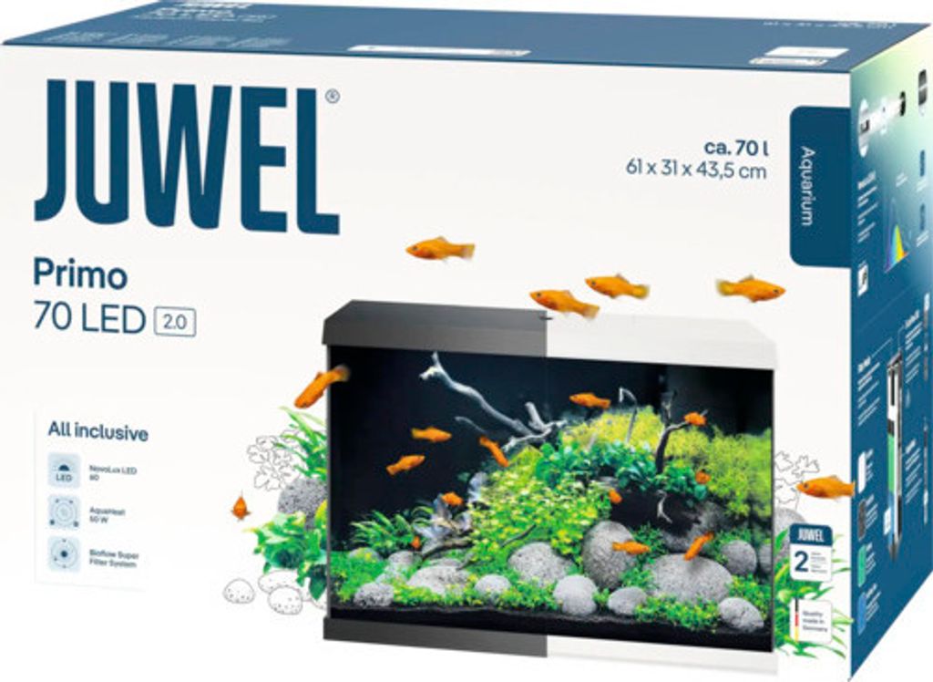 Akvárium JUWEL Primo 70 LED 2.0 včetně krytu, Bioflow Super Obrázek produktu 3