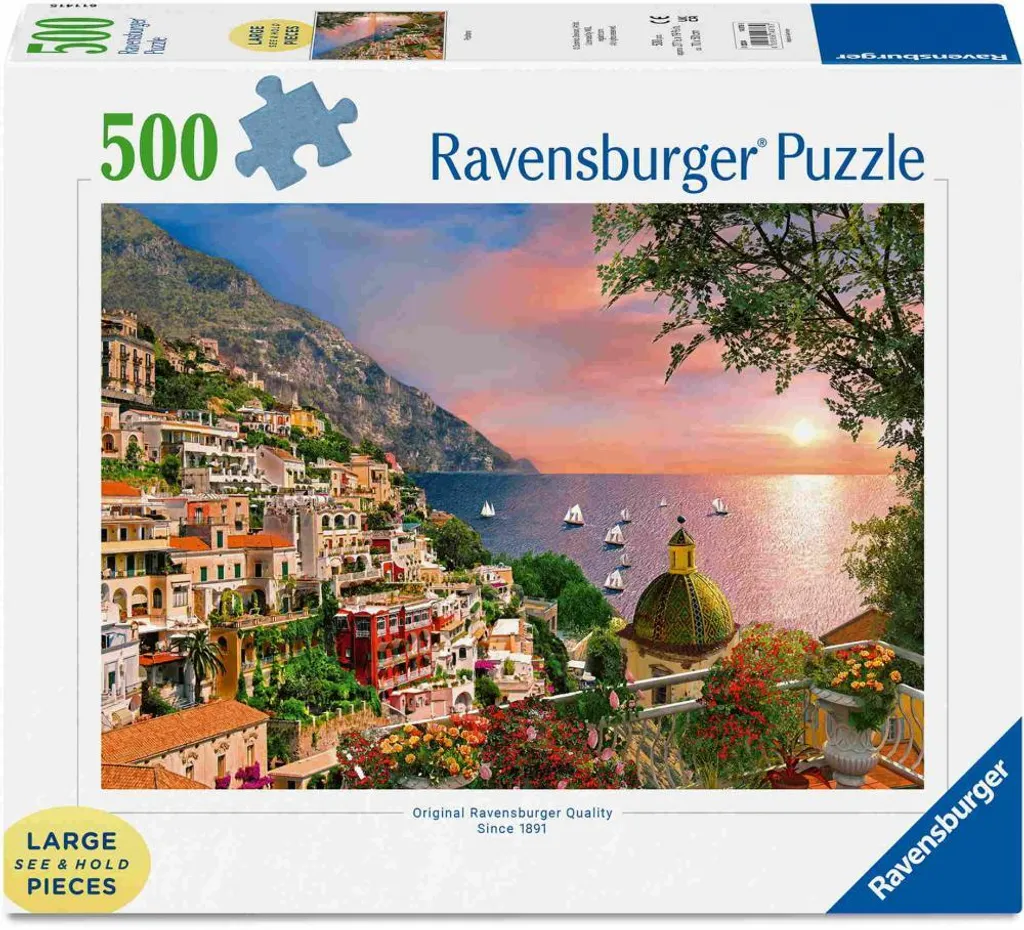 Puzzle de Voyage Positano 500 pièces - Idée Cadeau Détente pour Adultes
