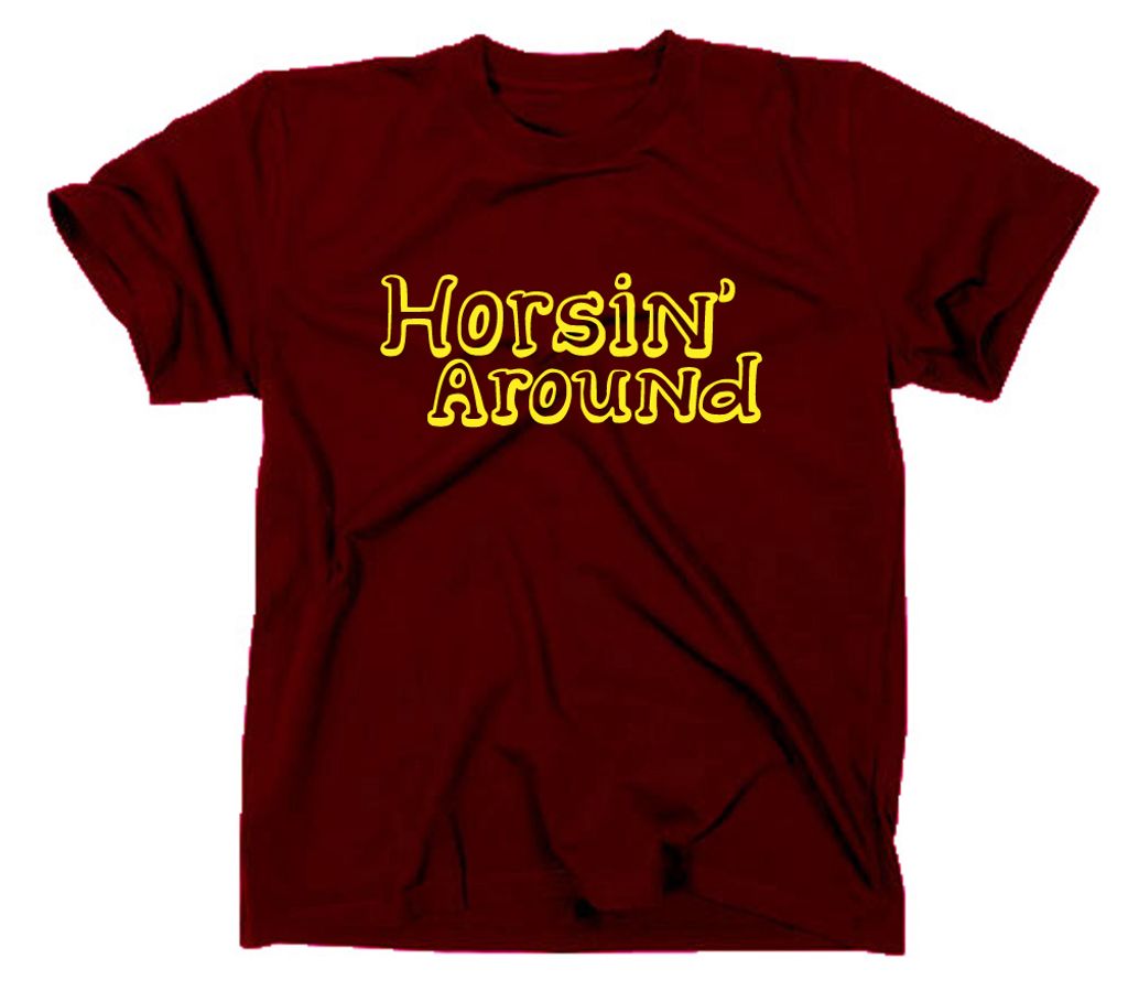 Styletex23 T-Shirt Horsin Around Fan, maroon, S