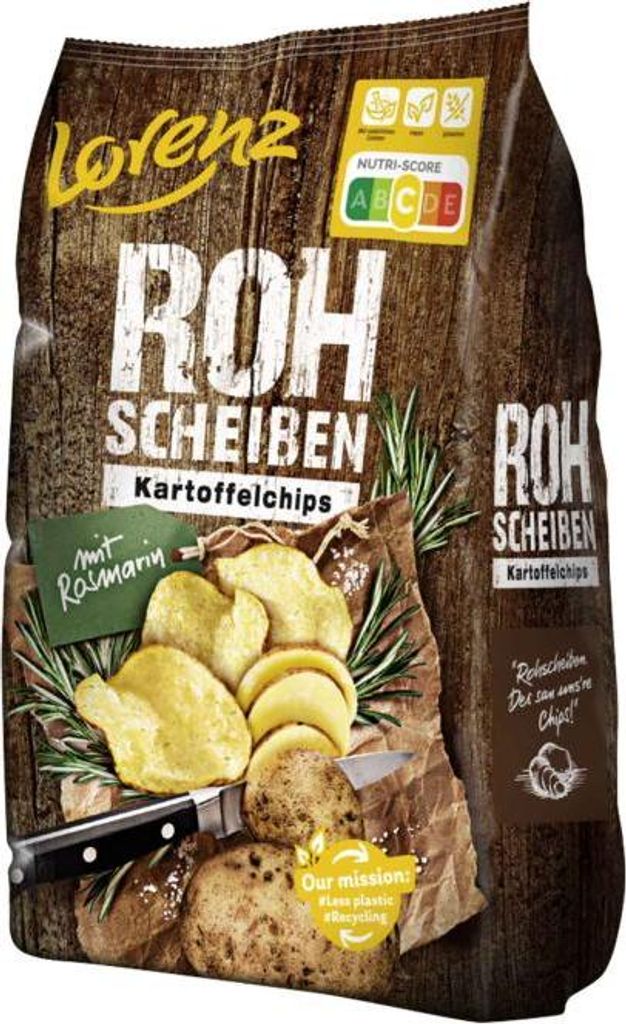 Lorenz Rohscheiben Kartoffelchips Rosmarin 120g Produktbild 