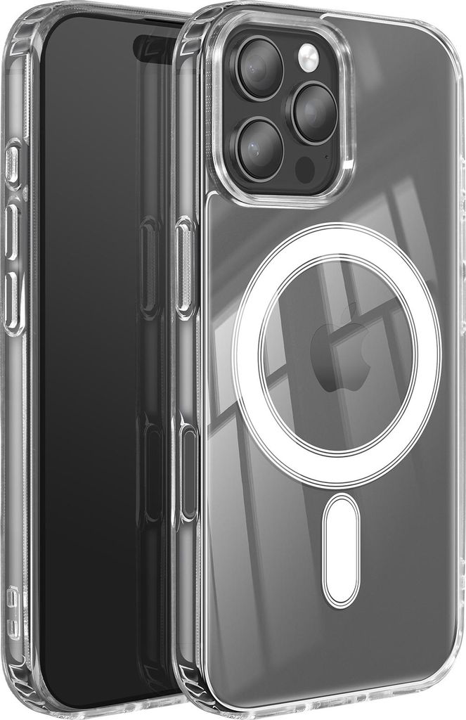 Swissten, MagSafe-Hülle iPhone16 Pro Max verstärkt MagStick Clear Jelly, Transparent