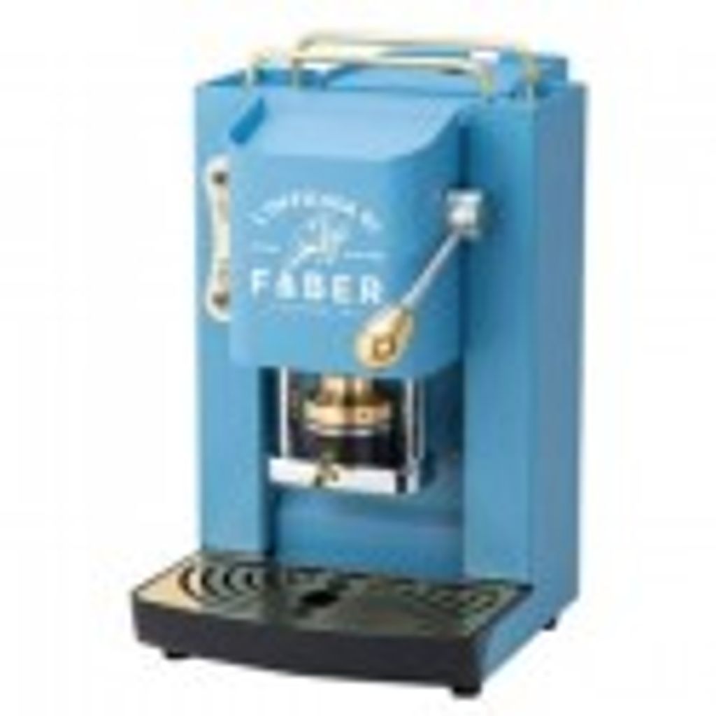 Faber Pro Deluxe Kaffeepads für Kaffeemaschinen, 44 mm, Messing, Türkis Faber