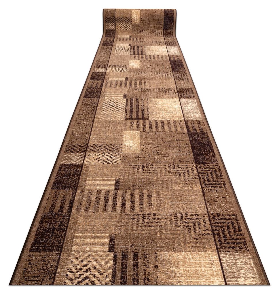 TAPIS DE COULOIR  antidérapant ESSENZA beige  80 cm marron Image du produit 