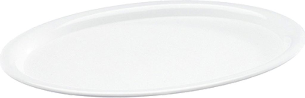 WACA Kaffeehaustablett Serviertablett klassisch weiß oval Produktbild 
