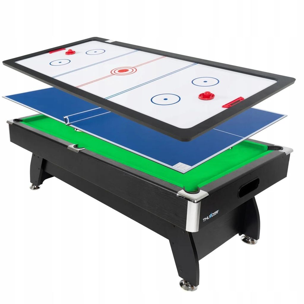 Stół bilardowy THUNDER z nakładką cymbergaj/ping pong 8FT - Zdjęcie produktu 