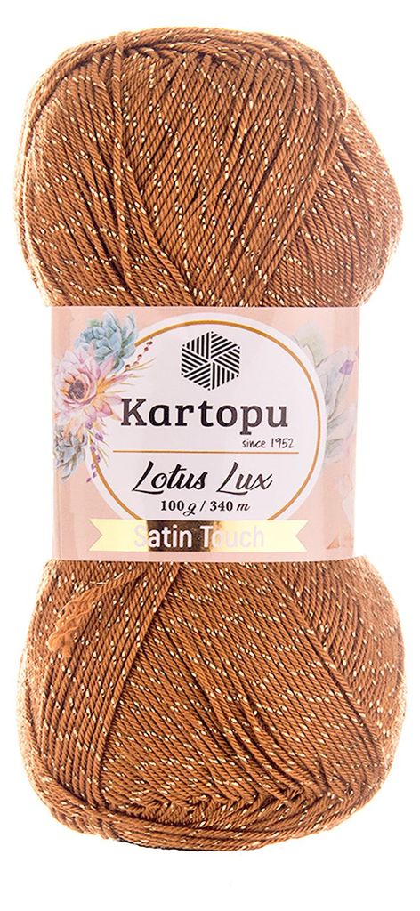 Glitzerwolle Kartopu Lotus Lux 100g Strickgarn Wolle mit Produktbild 