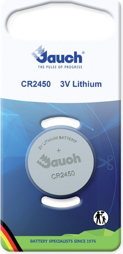 Jauch Batterie Knopfzelle CR2450 Lithium, 3 V 620 mAh
