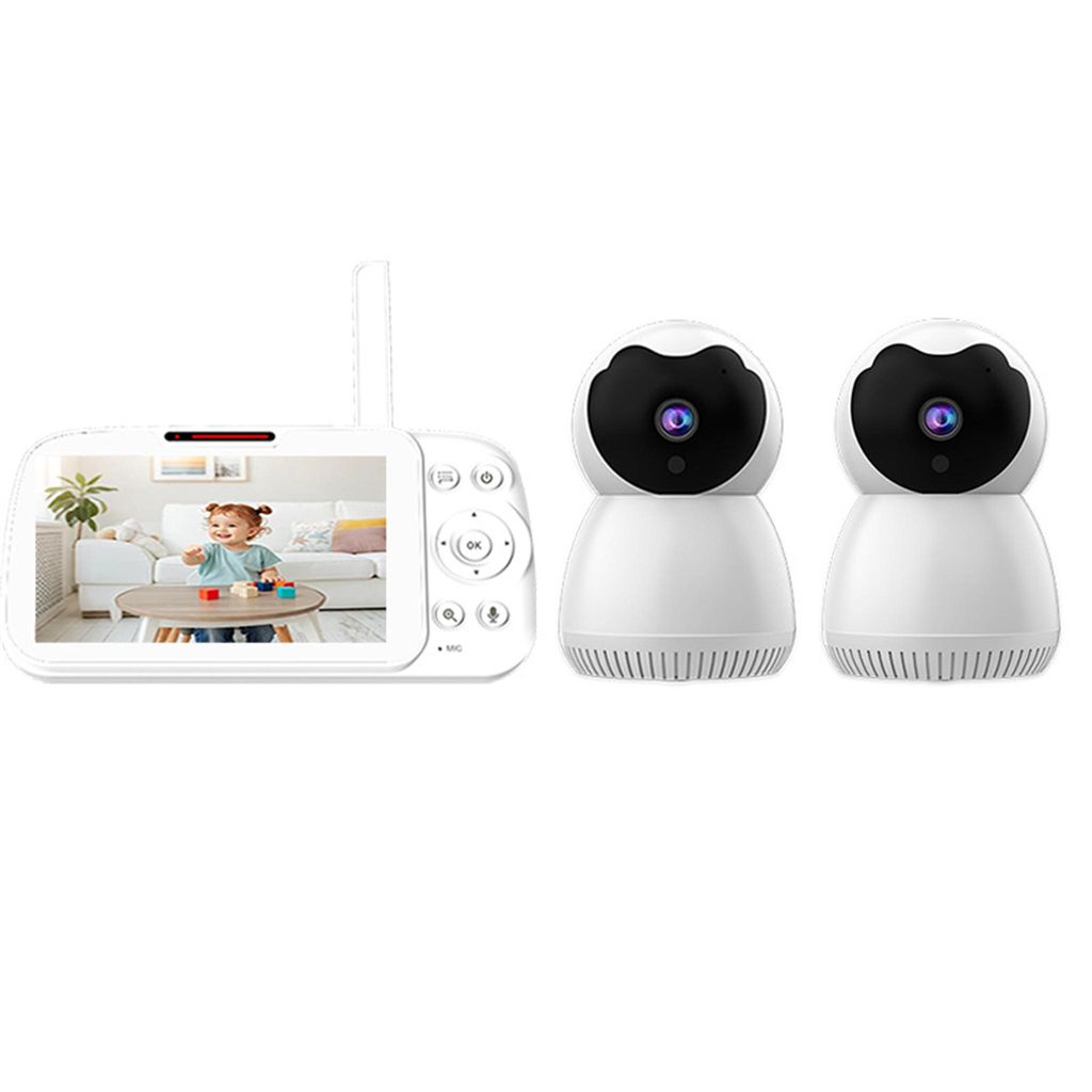 BM510 720P Baby Monitor Kamera, 5 Zoll Touchscreen, Nachtsicht, VOX, Zweiweganruf, Liegen, Dual-Kameras